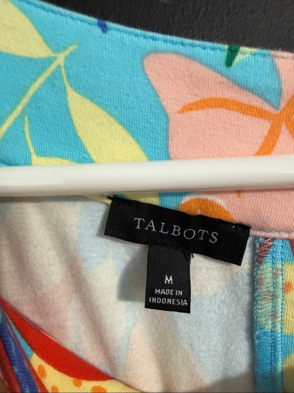 Talbots Gathered Leaves Jersey Maxi Dress Size: M - Picture 7 of 7